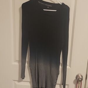 Express Black and Gray Ombre Sweater